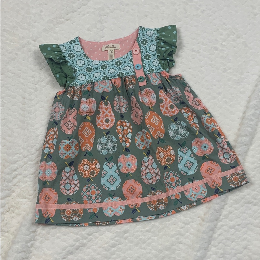 Matilda Jane Green and Pink Patterned Tunic